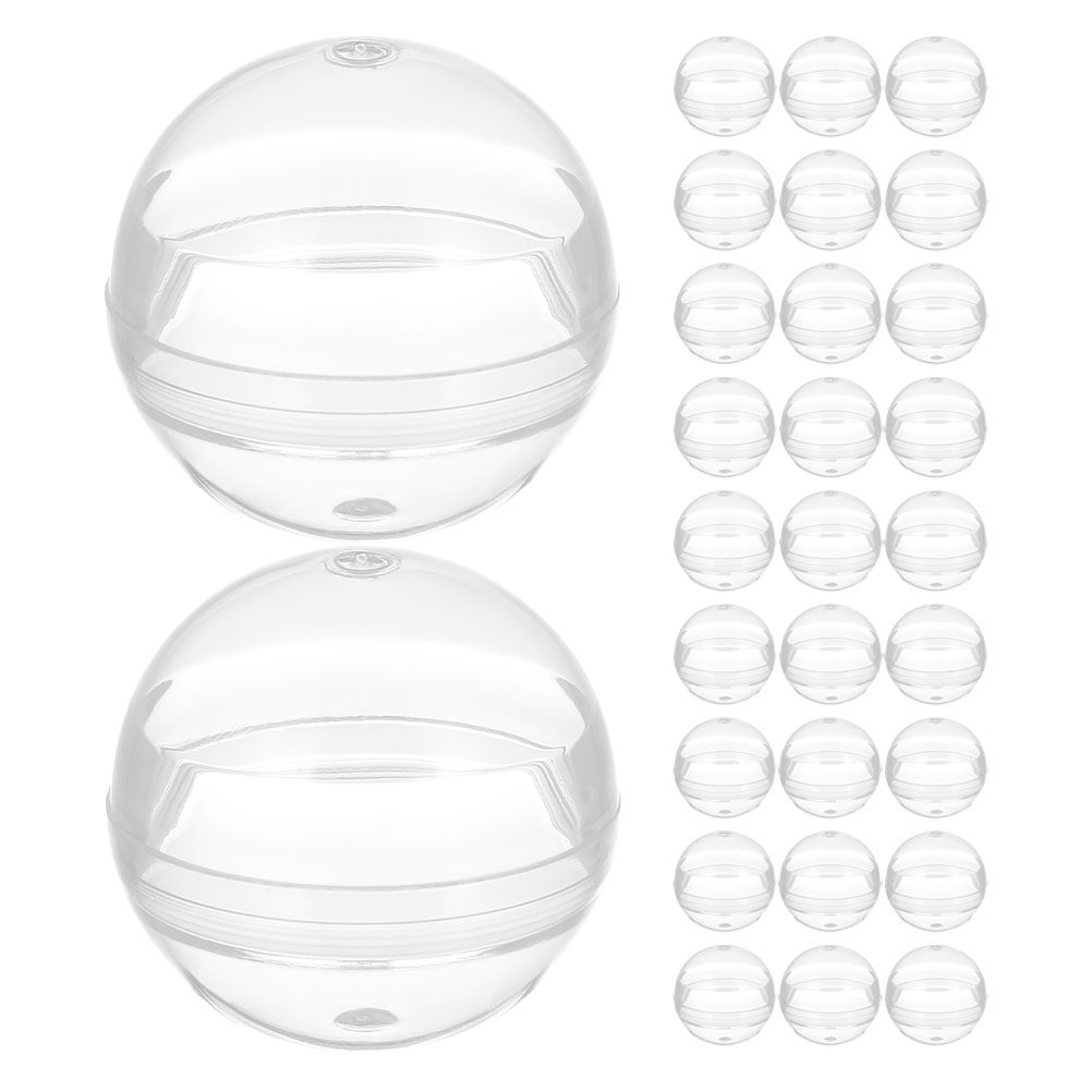 Open Vending Machine - 50Pcs 28Mm Clear Round Capsule Shells