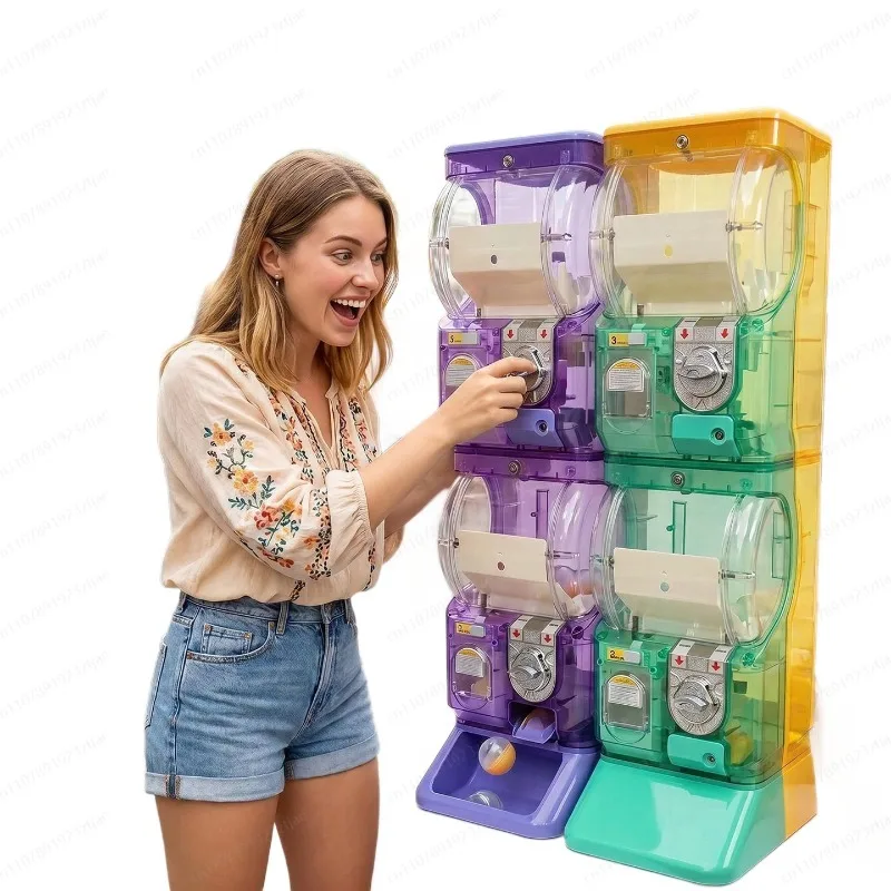 Transparent White Two Tier Gas - Arcade Vending Machine ulasan dan harga