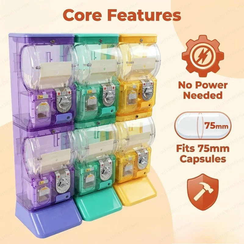 Transparent White Two Tier Gas - Arcade Vending Machine ulasan dan harga