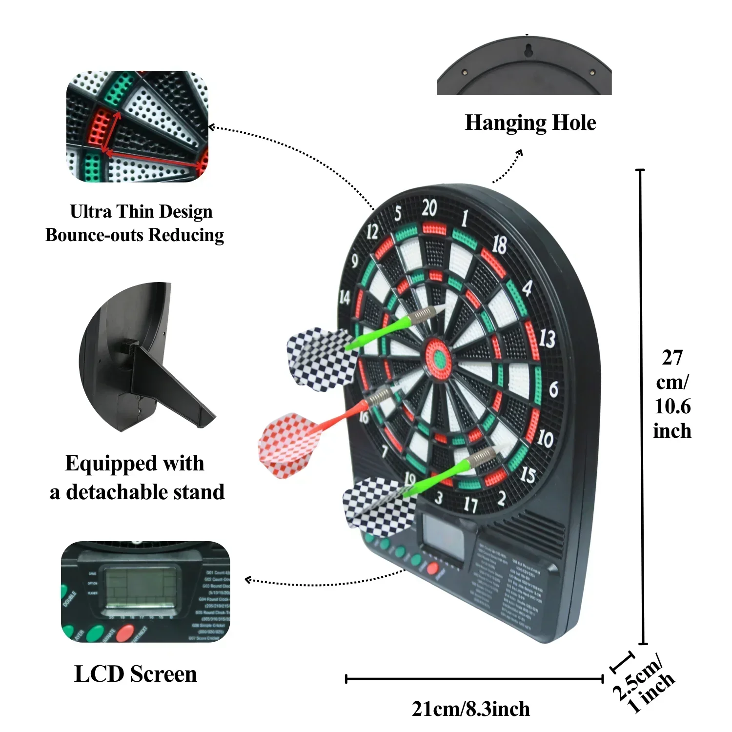 Portable Electronic Dartboard  - Electronic Dartboard Cabinet ulasan dan harga