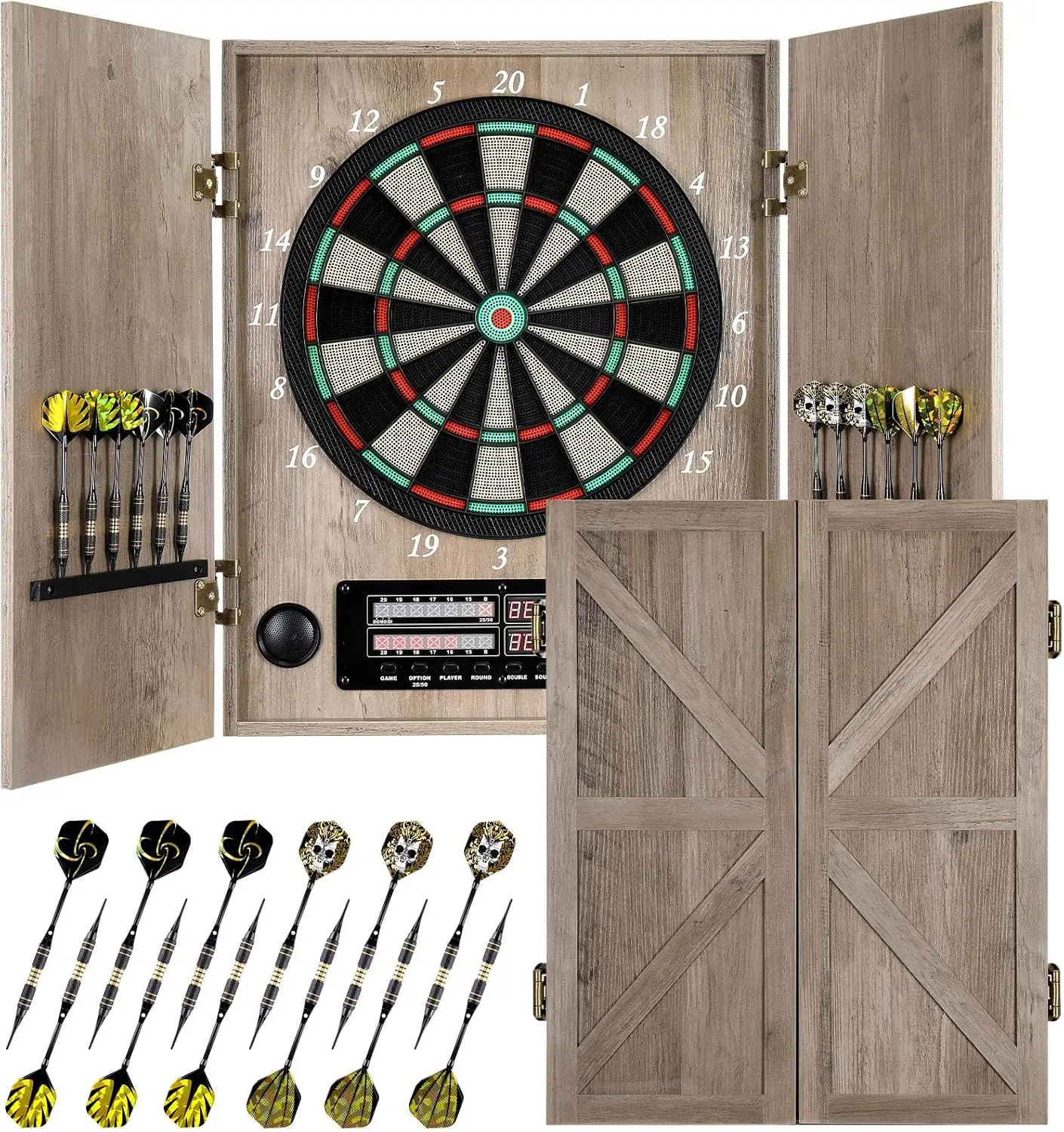 Electronic Dart Board, Decorat - Electronic Dartboard Cabinet ulasan dan harga